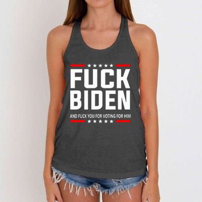 Fuck Joe Biden Women's Knotted Racerback Tank