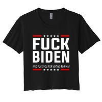 Fuck Joe Biden Women's Crop Top Tee