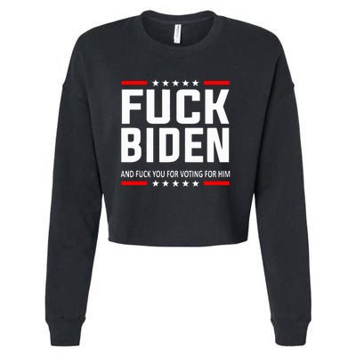 Fuck Joe Biden Cropped Pullover Crew