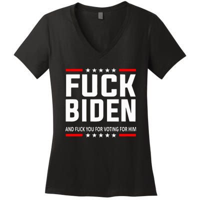 Fuck Joe Biden Women's V-Neck T-Shirt