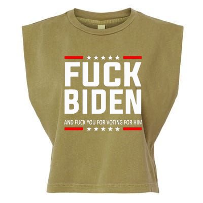 Fuck Joe Biden Garment-Dyed Women's Muscle Tee