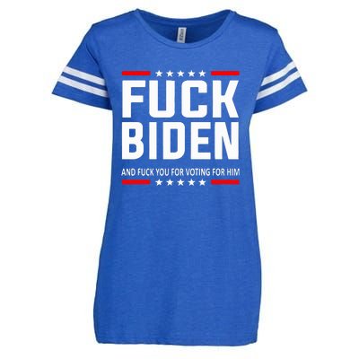 Fuck Joe Biden Enza Ladies Jersey Football T-Shirt