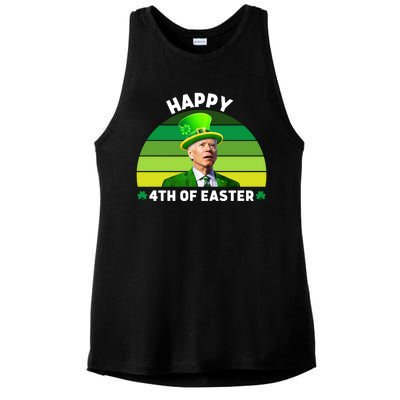 Funny Joe Biden St Patricks Day Happy 4th Of Easter Ladies PosiCharge Tri-Blend Wicking Tank