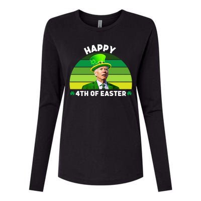 Funny Joe Biden St Patricks Day Happy 4th Of Easter Womens Cotton Relaxed Long Sleeve T-Shirt