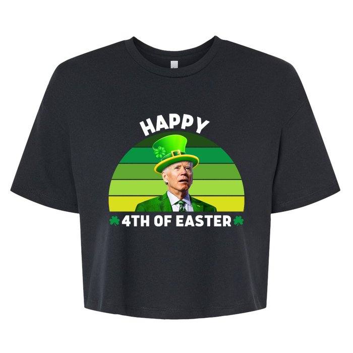 Funny Joe Biden St Patricks Day Happy 4th Of Easter Bella+Canvas Jersey Crop Tee