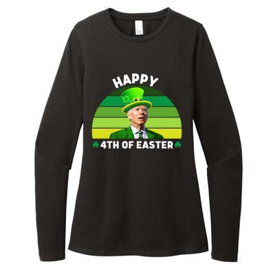 Funny Joe Biden St Patricks Day Happy 4th Of Easter Womens CVC Long Sleeve Shirt