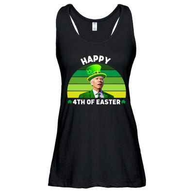 Funny Joe Biden St Patricks Day Happy 4th Of Easter Ladies Essential Flowy Tank