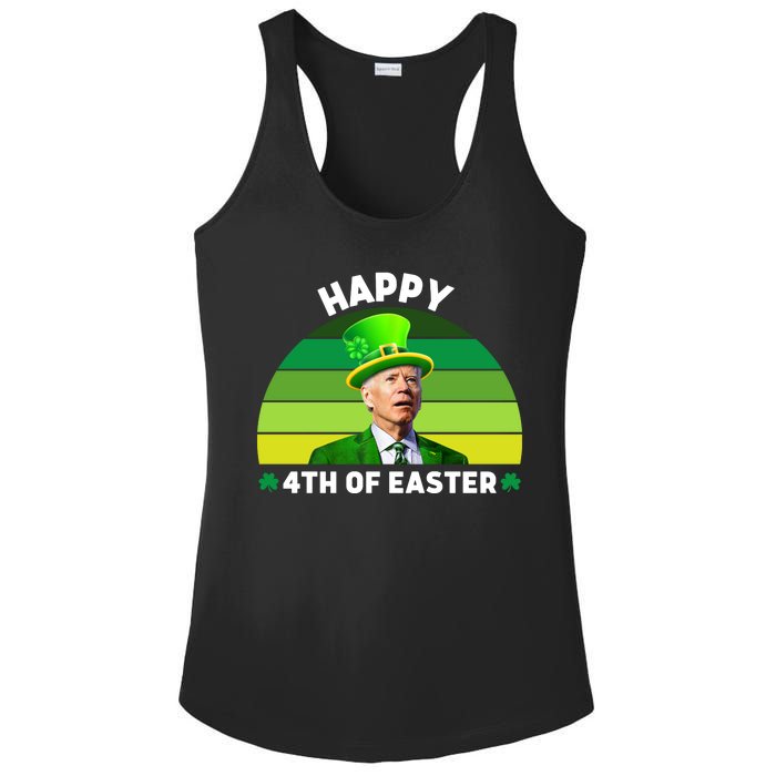 Funny Joe Biden St Patricks Day Happy 4th Of Easter Ladies PosiCharge Competitor Racerback Tank