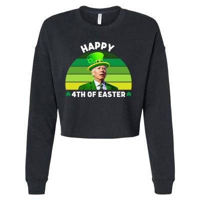 Funny Joe Biden St Patricks Day Happy 4th Of Easter Cropped Pullover Crew