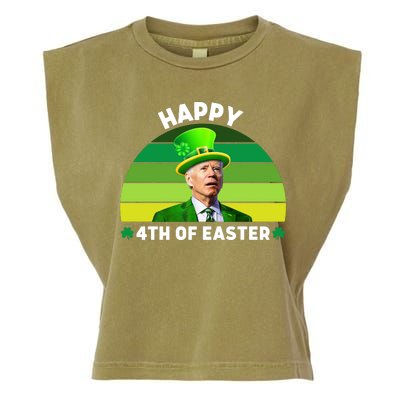 Funny Joe Biden St Patricks Day Happy 4th Of Easter Garment-Dyed Women's Muscle Tee