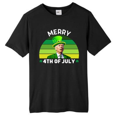 Funny Joe Biden St Patricks Day Merry 4th Of July Tall Fusion ChromaSoft Performance T-Shirt