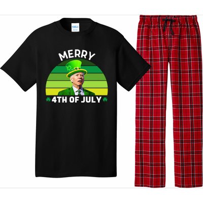 Funny Joe Biden St Patricks Day Merry 4th Of July Pajama Set