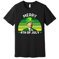 Funny Joe Biden St Patricks Day Merry 4th Of July Premium T-Shirt