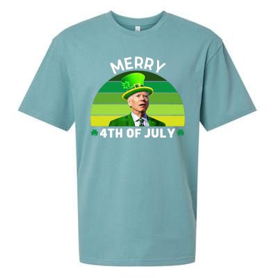 Funny Joe Biden St Patricks Day Merry 4th Of July Sueded Cloud Jersey T-Shirt