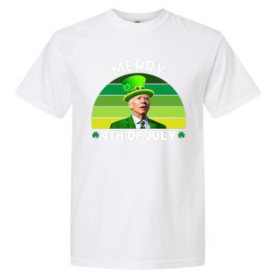 Funny Joe Biden St Patricks Day Merry 4th Of July Garment-Dyed Heavyweight T-Shirt