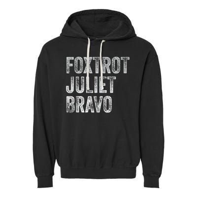 Foxtrot Juliet Bravo, FJB Design Garment-Dyed Fleece Hoodie