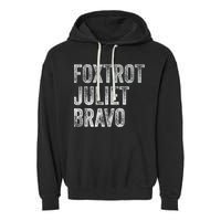 Foxtrot Juliet Bravo, FJB Design Garment-Dyed Fleece Hoodie