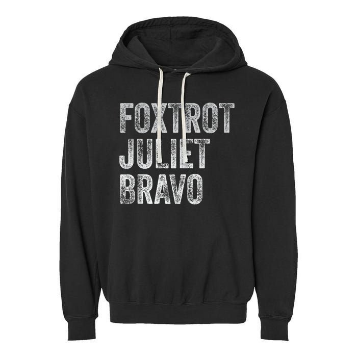 Foxtrot Juliet Bravo, FJB Design Garment-Dyed Fleece Hoodie