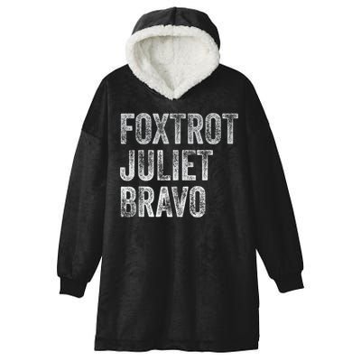 Foxtrot Juliet Bravo, FJB Design Hooded Wearable Blanket