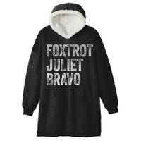 Foxtrot Juliet Bravo, FJB Design Hooded Wearable Blanket