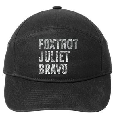 Foxtrot Juliet Bravo, FJB Design 7-Panel Snapback Hat