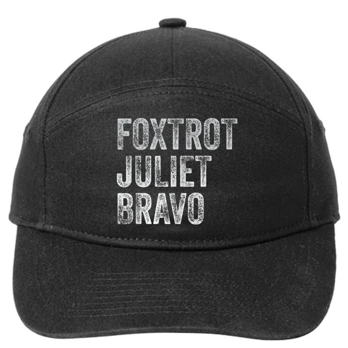 Foxtrot Juliet Bravo, FJB Design 7-Panel Snapback Hat