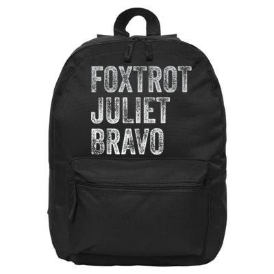 Foxtrot Juliet Bravo, FJB Design 16 in Basic Backpack