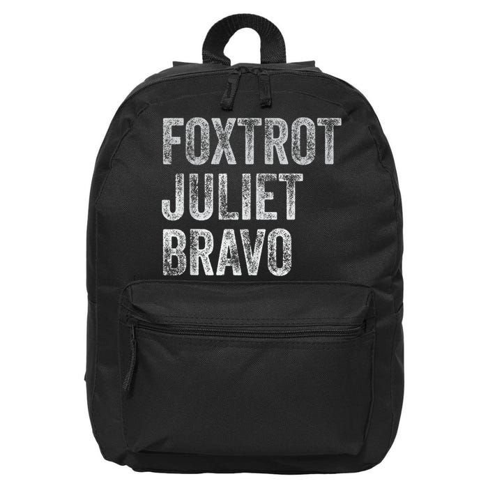 Foxtrot Juliet Bravo, FJB Design 16 in Basic Backpack