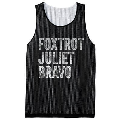 Foxtrot Juliet Bravo, FJB Design Mesh Reversible Basketball Jersey Tank
