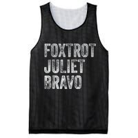 Foxtrot Juliet Bravo, FJB Design Mesh Reversible Basketball Jersey Tank