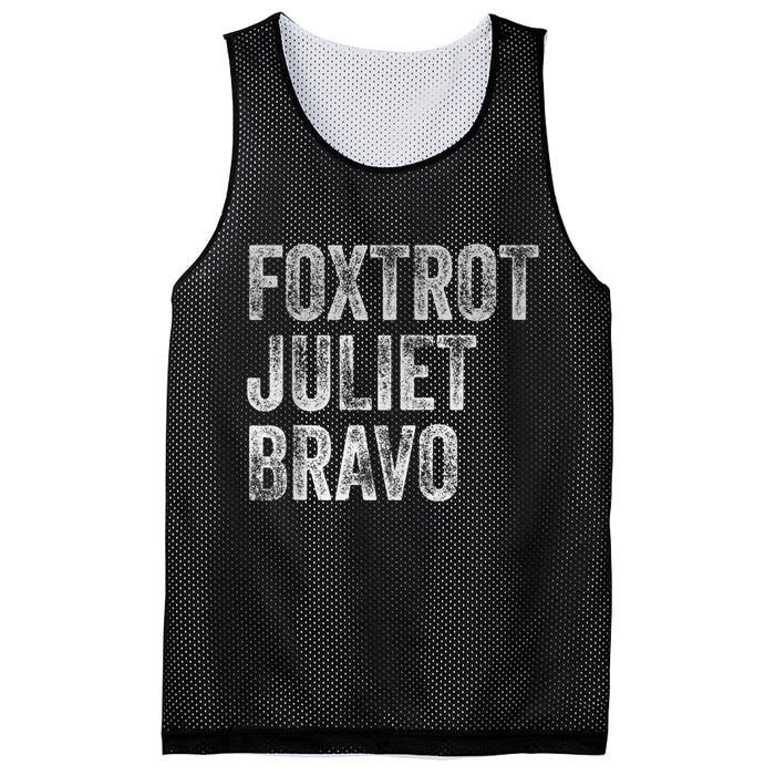 Foxtrot Juliet Bravo, FJB Design Mesh Reversible Basketball Jersey Tank