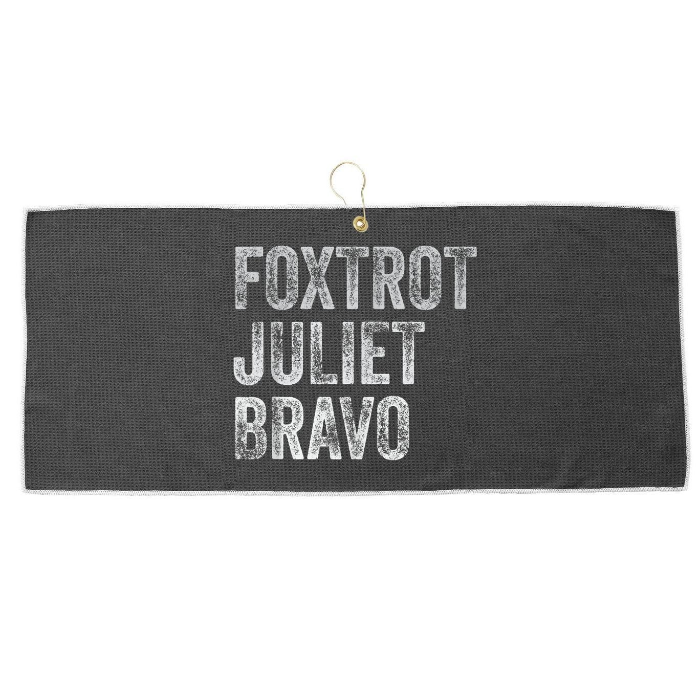 Foxtrot Juliet Bravo, FJB Design Large Microfiber Waffle Golf Towel