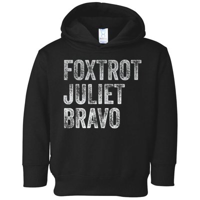 Foxtrot Juliet Bravo, FJB Design Toddler Hoodie