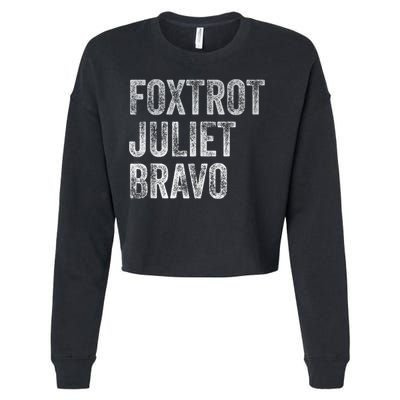 Foxtrot Juliet Bravo, FJB Design Cropped Pullover Crew