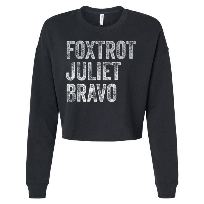 Foxtrot Juliet Bravo, FJB Design Cropped Pullover Crew