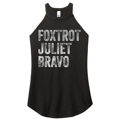 Foxtrot Juliet Bravo, FJB Design Women's Perfect Tri Rocker Tank