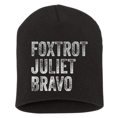 Foxtrot Juliet Bravo, FJB Design Short Acrylic Beanie