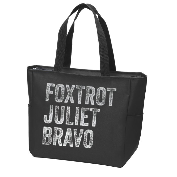 Foxtrot Juliet Bravo, FJB Design Zip Tote Bag