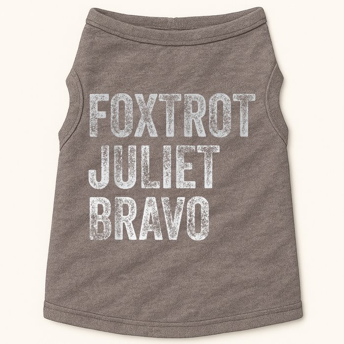 Foxtrot Juliet Bravo, FJB Design Doggie Tank