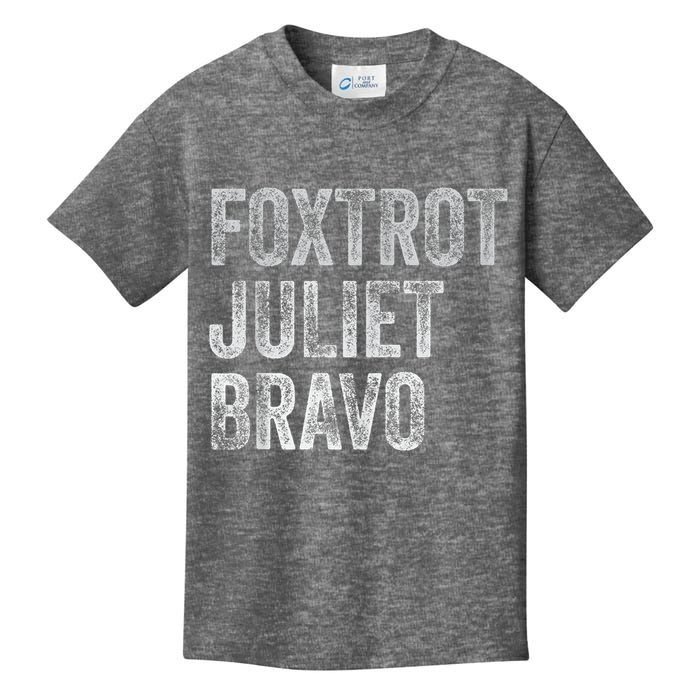 Foxtrot Juliet Bravo, FJB Design Kids T-Shirt