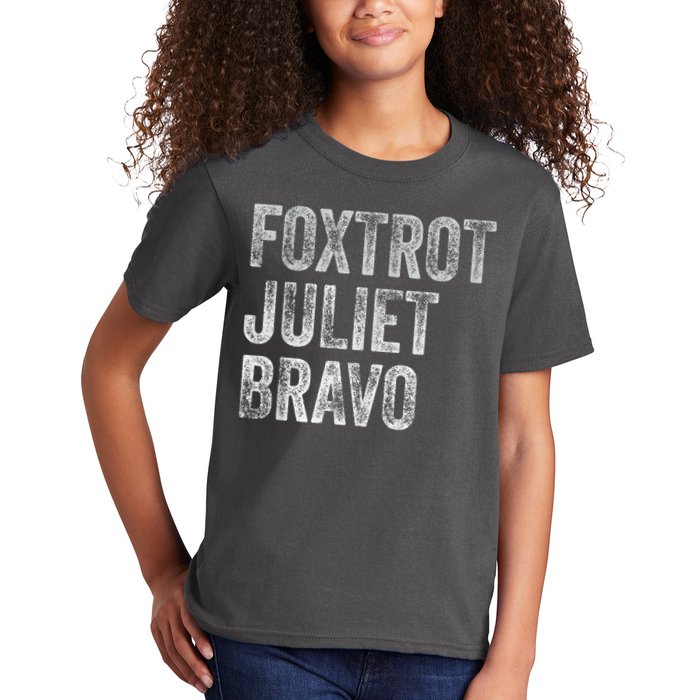 Foxtrot Juliet Bravo, FJB Design Kids T-Shirt