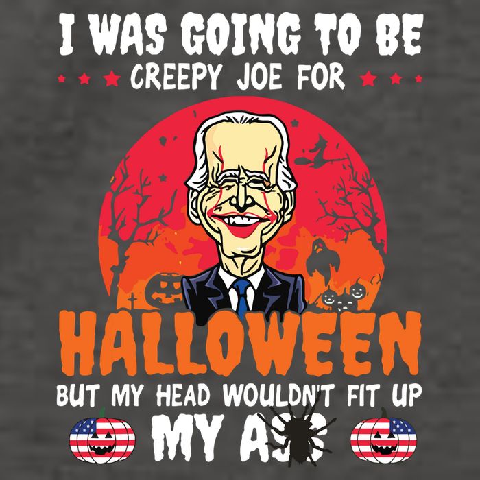 Funny Joe Biden I Was Going To Be Creepy Joe For Halloween Vector Backpack