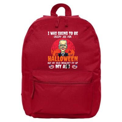 Funny Joe Biden I Was Going To Be Creepy Joe For Halloween 16 in Basic Backpack