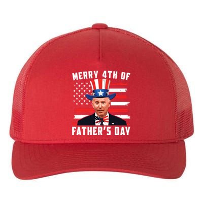 Funny Joe Biden Happy Merry 4th Of July Confused Fathers Day Yupoong Adult 5-Panel Trucker Hat