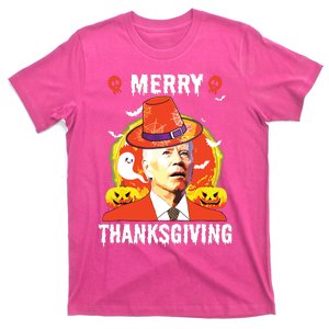 Funny Joe Biden Happy Halloween Merry Thanksgiving T-Shirt