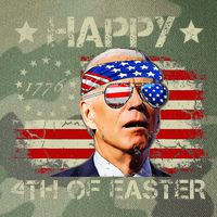 Funny Joe Biden 4th Of July Happy 4th Of Easter Us Flag Legacy Tie Dye Trucker Hat