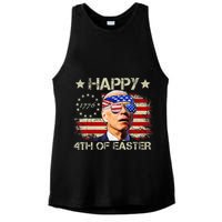 Funny Joe Biden 4th Of July Happy 4th Of Easter Us Flag Ladies PosiCharge Tri-Blend Wicking Tank