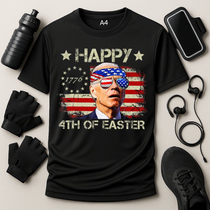 Funny Joe Biden 4th Of July Happy 4th Of Easter Us Flag Performance Shirt
