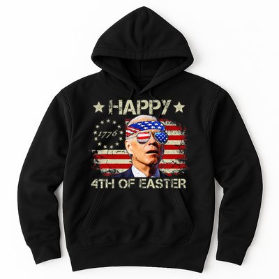 Funny Joe Biden 4th Of July Happy 4th Of Easter Us Flag Hoodie
