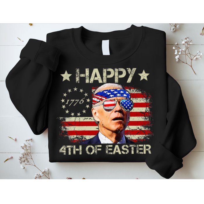 Funny Joe Biden 4th Of July Happy 4th Of Easter Us Flag Sweatshirt